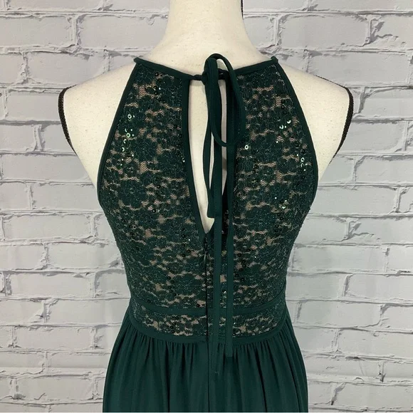 Night Way Lace Bodice Prom Dress, Size 8 - Picture 7 of 14